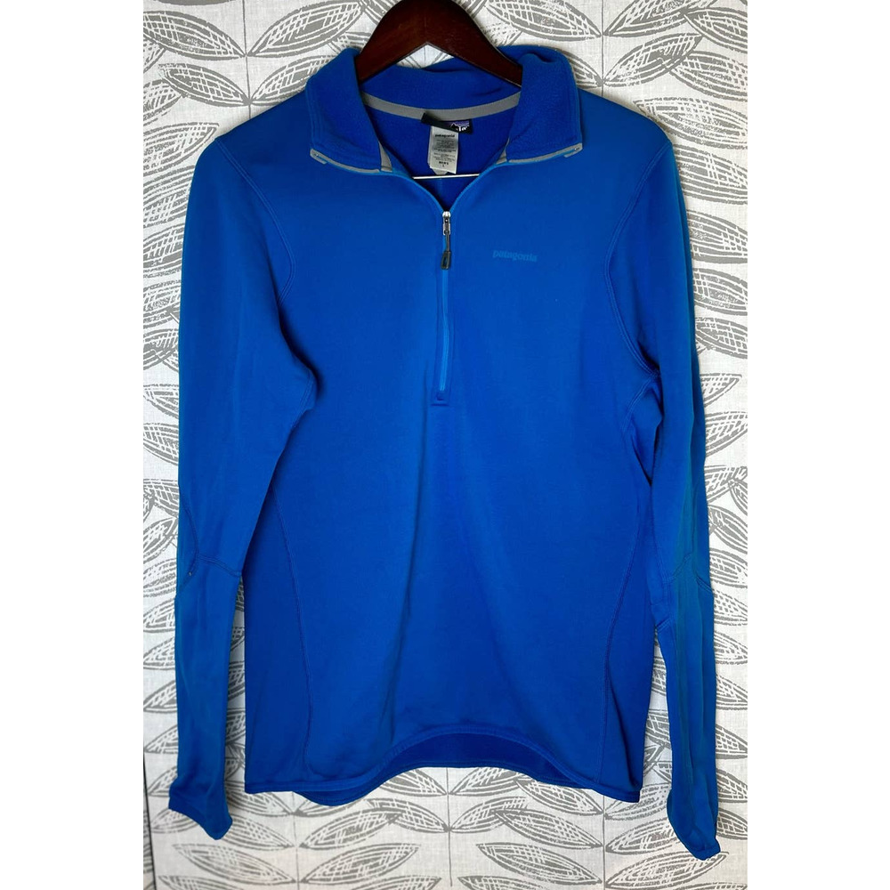 Patagonia Royal Blue 1/4 Zip Pullover Sweatshirt Mens Size Large